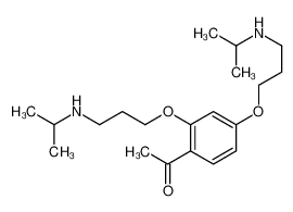 1-[2,4-bis[3-(propan-2-ylamino)propoxy]phenyl]ethanone