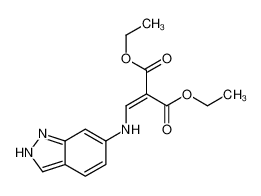 diethyl 2-[(1H-indazol-6-ylamino)methylidene]propanedioate 65642-21-9