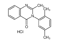 3-(2,5-dimethylphenyl)-2-methylquinazolin-4-one,hydrochloride 3060-15-9