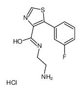 N-(2-aminoethyl)-5-(3-fluorophenyl)-1,3-thiazole-4-carboxamide,hydrochloride 127917-66-2