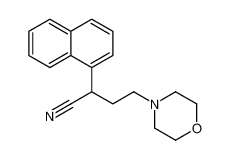 4-morpholin-4-yl-2-naphthalen-1-ylbutanenitrile 2572-75-0