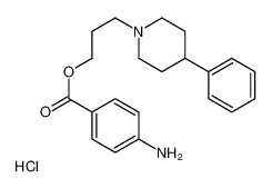 3-(4-phenylpiperidin-1-yl)propyl 4-aminobenzoate,hydrochloride 15043-62-6