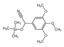 142501-48-2 spectrum, (3,4,5-trimethoxyphenyl)(trimethylsilyloxy)acetonitrile