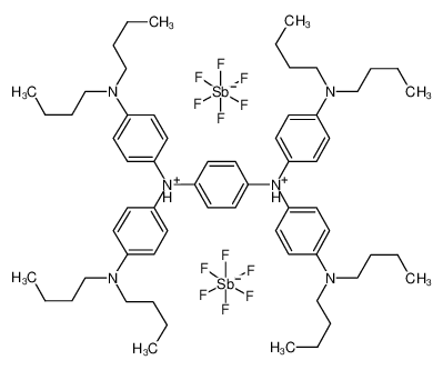 antimony,dibutyl-[4-[[4-[4-(dibutylamino)-N-[4-(dibutylamino)phenyl]anilino]phenyl]-[4-(dibutylamino)phenyl]azaniumylidene]cyclohexa-2,5-dien-1-ylidene]azanium,dodecafluoride 5496-71-9