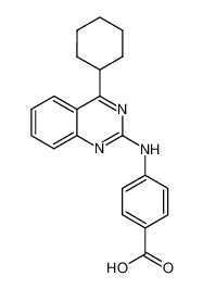 4-(4-cyclohexylquinazolin-2-ylamino)benzoic acid 1059735-33-9