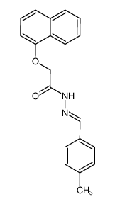 (naphthalen-1-yloxy)acetic acid (4-methylbenzylidene)hydrazide 303063-66-3