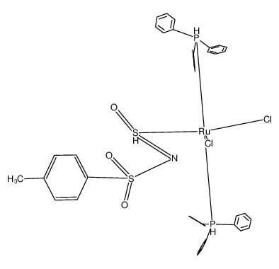 131192-15-9 structure, C43H40Cl2NO3P2RuS2