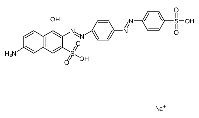 disodium,(3Z)-7-amino-4-oxo-3-[[4-[(4-sulfonatophenyl)diazenyl]phenyl]hydrazinylidene]naphthalene-2-sulfonate 6300-50-1