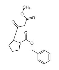 benzyl (2S)-2-(3-methoxy-3-oxo-propanoyl)pyrrolidine-1-carboxylat e 1013353-73-5