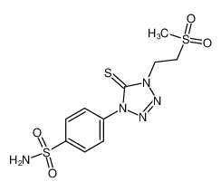 94820-46-9 spectrum, 4-[4-(2-Methanesulfonyl-ethyl)-5-thioxo-4,5-dihydro-tetrazol-1-yl]-benzenesulfonamide