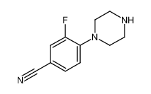 3-fluoro-4-piperazin-1-ylbenzonitrile 182181-38-0