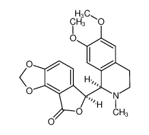 (S)-6-((R)-6,7-dimethoxy-2-methyl-1,2,3,4-tetrahydroisoquinolin-1-yl)-[1,3]dioxolo[4,5-e]isobenzofuran-8(6H)-one 79082-64-7