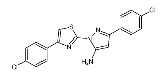 74101-20-5 5-(4-氯苯基)-2-[4-(4-氯苯基)-1,3-噻唑-2-基]吡唑-3-胺