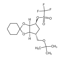 123826-81-3 (1S,2R,3R,4R)-4-(tert-butoxymethyl)-2,3-(cyclohexylidenedioxy)cyclopentan-1-ol trifluoromethanesulfonate