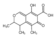 (3R,4S)-8-羟基-3,4,5-三甲基-6-氧代-4,6-二氢-3H-异苯并吡喃-7-羧酸