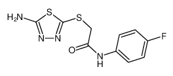 2-[(5-Amino-1,3,4-thiadiazol-2-yl)-thio]-N-(4-fluorophenyl)acetamide 292057-71-7
