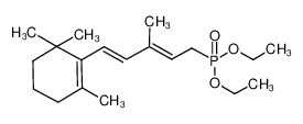 128759-88-6 spectrum, 3-methyl-5-(2,6,6-trimethyl-1-cyclohexen-1-yl)-2,4-pentadienylphosphonic acid,diethyl ester