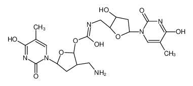 [(2R,3R,5S)-3-(氨基甲基)-5-(5-甲基-2,4-二氧代嘧啶-1-基)四氢呋喃-2-基]N-[[(2R,3S,5R)-3-羟基-5-(5-甲基-2,4-二氧代嘧啶-1-基)四氢呋喃-2-基]甲基]氨基甲酸酯