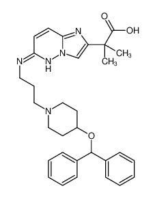 2-[6-[3-(4-benzhydryloxypiperidin-1-yl)propylamino]imidazo[1,2-b]pyridazin-2-yl]-2-methylpropanoic acid