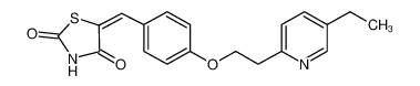 136401-70-2 spectrum, 5-(4-(2-(5-Ethylpyridin-2-yl)ethoxy)benzylidene)thiazolidine-2,4-dione