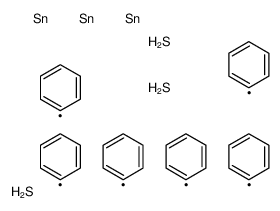 16892-66-3 structure, C36H42S3Sn3