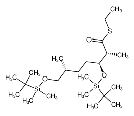 856190-88-0 spectrum, (3S,4S,7R)-3,7-bis(tert-butyldimethylsilyloxy)-2,6-dimethylheptanethioic acid S-ethyl ester