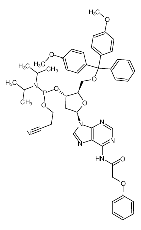 5'-O-[二(4-甲氧基苯基)苯基甲基]-2'-脱氧-N-(苯氧基乙酰基)-腺苷 3'-[2-氰基乙基 二异丙基亚磷酰胺]