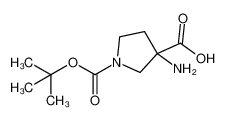 3-氨基-1-Boc-吡咯烷-3-羧酸