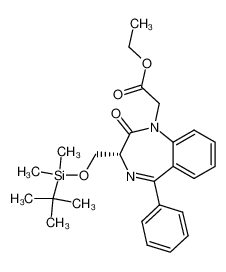 896746-86-4 spectrum, (R)-[3-(tert-butyl-dimethyl-silanyloxymethyl)-2-oxo-5-phenyl-2,3-dihydro-benzo[e][1,4]diazepin-1-yl]-acetic acid ethyl ester