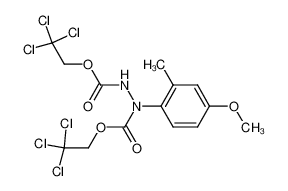 154876-10-5 spectrum, 1-(4-methoxy-2-methylphenyl)-1,2-hydrazinedicarboxylic acid bis(2,2,2-trichloroethyl) ester