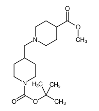 tert-butyl 4-[(4-methoxycarbonylpiperidin-1-yl)methyl]piperidine-1-carboxylate