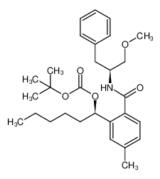 1373693-93-6 tert-butyl (1R)-1-(2-{[(2S)-1-methoxy-3-phenylpropan-2-yl]carbamoyl}-5-methylphenyl)hexyl carbonate