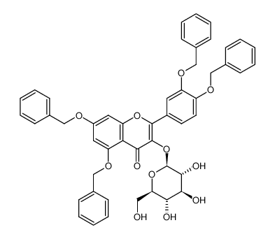 1332833-27-8 spectrum, 5,7-bisbenzyloxy-2-(3,4-bisbenzyloxyphenyl)-3-(β-D-glucopyranosyloxy)-4H-chromen-4-one