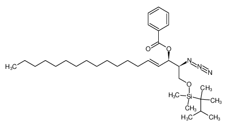 335596-01-5 spectrum, Benzoic acid (E)-(R)-1-{(S)-1-azido-2-[dimethyl-(1,1,2-trimethyl-propyl)-silanyloxy]-ethyl}-hexadec-2-enyl ester