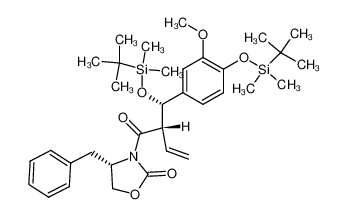 689277-79-0 spectrum, (+)-4-benzyl-3-(2-{(tert-butyldimethylsilanyloxy)-[4-(tert-butyldimethylsilanyloxy)-3-methoxyphenyl]methyl}but-3-enoyl)oxazolidin-2-one