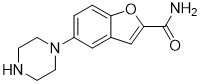 5-(1-piperazinyl)benzofuran-2-carboxamide NLT99%