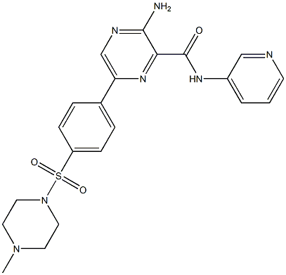 3-氨基-6-[4-(4-甲基哌嗪-1-基)磺酰基苯基]-n-吡啶-3-基吡嗪-2-羧酰胺