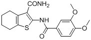 2-(3,4-Dimethoxy-benzoylamino)-4,5,6,7-tetrahydro-benzo[b]thiophene-3-carboxylic acid amide 99%