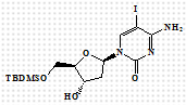 4-amino-1-[(2R,4S,5R)-5-[[tert-butyl(dimethyl)silyl]oxymethyl]-4-hydroxyoxolan-2-yl]-5-iodopyrimidin-2-one