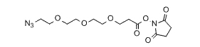 Azido-PEG3-NHS，1245718-89-1的核磁图谱