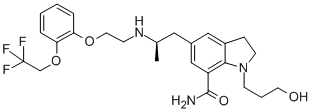 1-(3-hydroxypropyl)-5-[(2R)-2-[2-[2-(2,2,2-trifluoroethoxy)phenoxy]ethylamino]propyl]-2,3-dihydroindole-7-carboxamide 98%