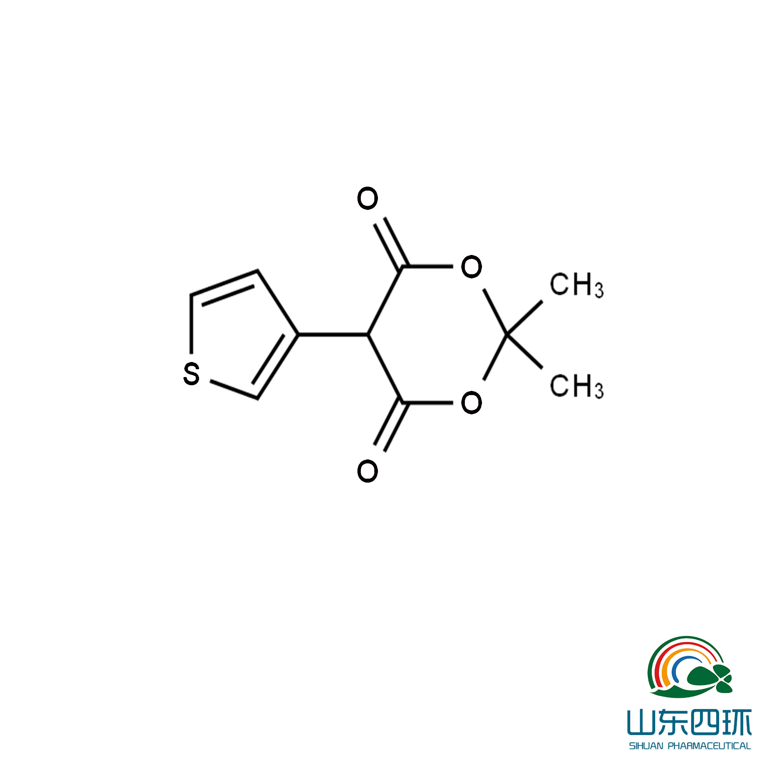 2,2-dimethyl-5-thiophen-3-yl-1,3-dioxane-4,6-dione 99%