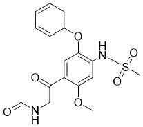 N-[2-[4-(methanesulfonamido)-2-methoxy-5-phenoxyphenyl]-2-oxoethyl]formamide