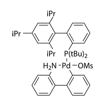 Methanesulfonato(2-di-t-butylphosphino-2',4',6'-tri-i-propyl-1,1'-biphenyl)(2'-amino-1,1'-biphenyl-2-yl）palladium(II) 98.3