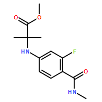 N-[3-氟-4-[(甲基氨基)羰基]苯基]-2-甲基-丙氨酸甲酯