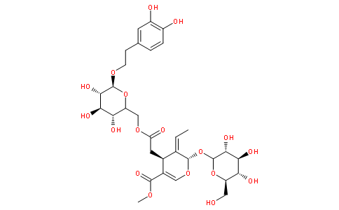 -D-Glucopyranoside, 2-(3,4-dihydroxyphenyl)ethyl, 6-[(2S,3E,4S)-3-ethylidene-2-(-D-glucopyranosyloxy)-3,4-dihydro-5-(methoxycarbonyl)-2H-pyran-4-acetate] 90%