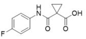 1-(4-氟苯基氨基甲酰基)环丙烷羧酸