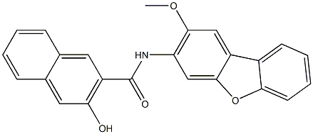 3-羟基-N-(2-甲氧基-3-二苯并呋喃基)-2-萘甲酰胺