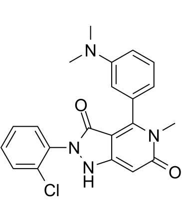 2-(2-chlorophenyl)-4-[3-(dimethylamino)phenyl]-5-methyl-1H-pyrazolo[4,3-c]pyridine-3,6-dione