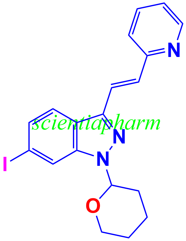 (E)-6-碘-3-[2-(吡啶-2-基)乙烯基]-1-(四氢-2H-吡喃-2-基)-1H-吲唑